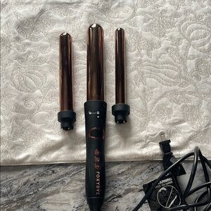 Foxie Beauty Black and Gold Hair Curler Set